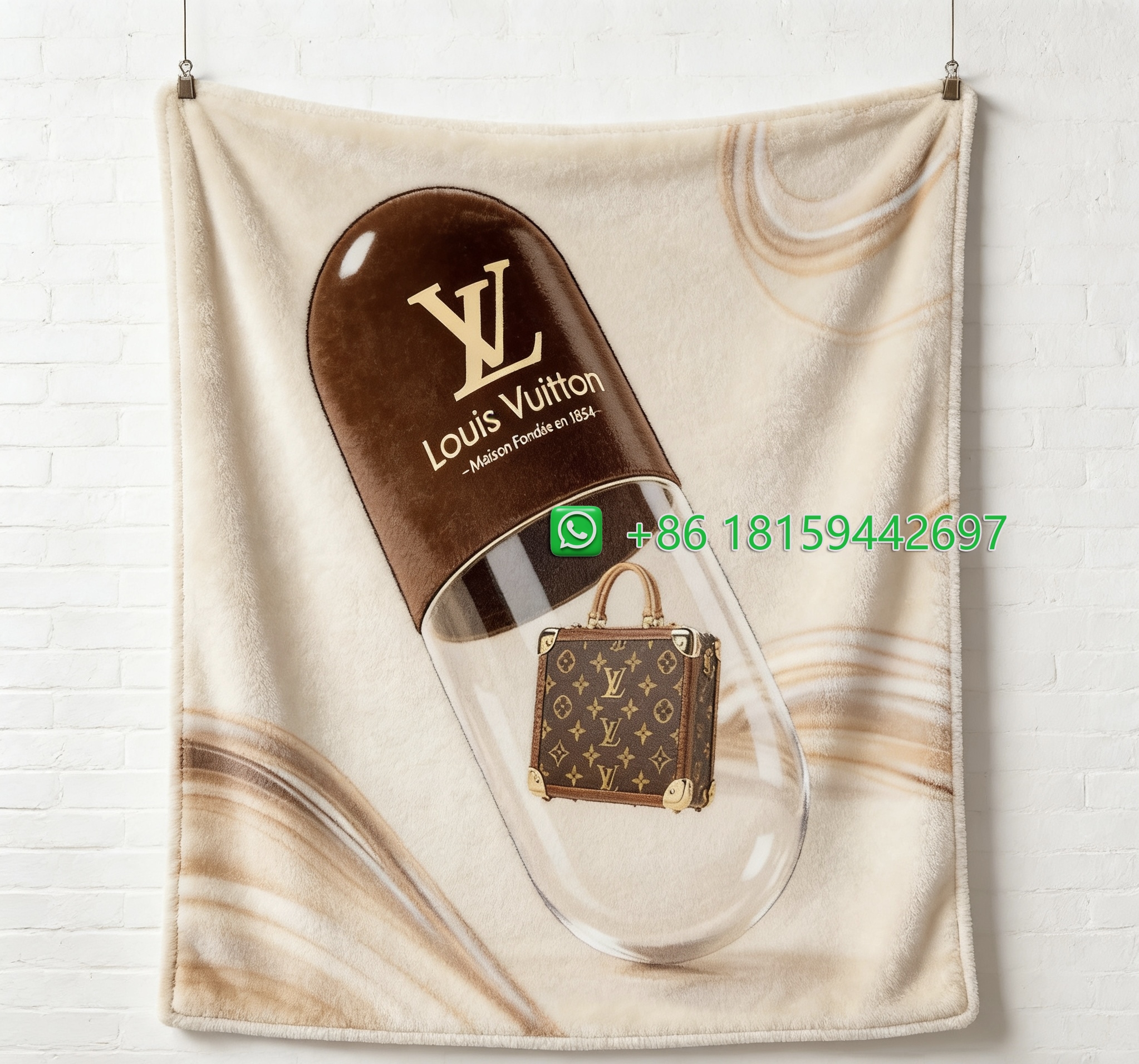 Louis Vuitton Throw Blankets